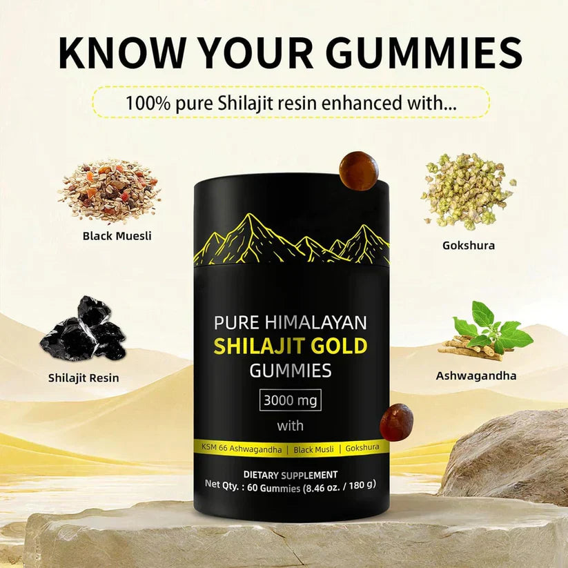 Forttuna™ - Pure Himalayan Shilajit Gold Gummies (Buy 1 get 1 Free)