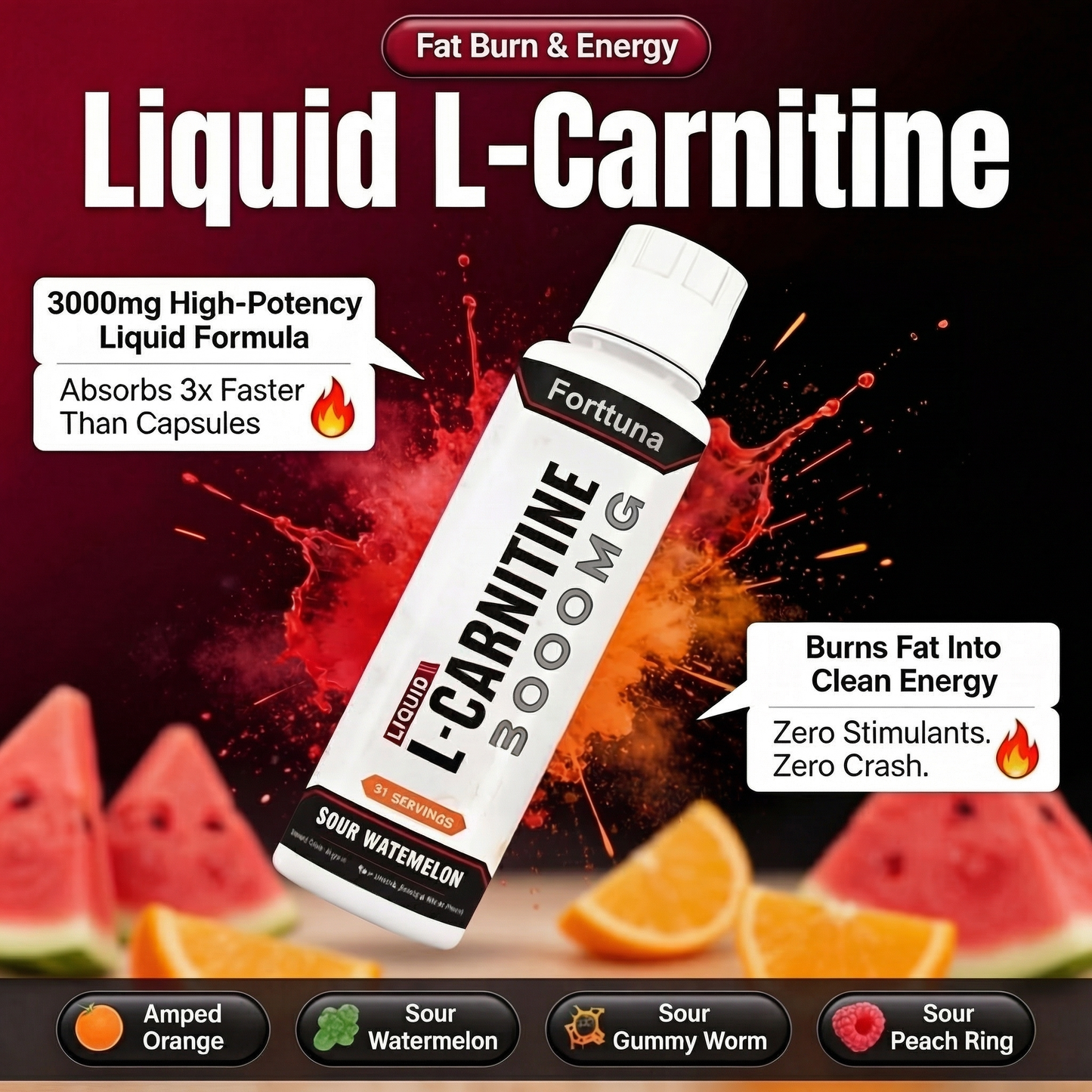 Forttuna™ Liquid L-Carnitine 3000 MG